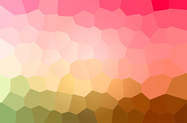 Fototapeta na wymiar Abstract illustration of orange, pink, red Big Hexagon background