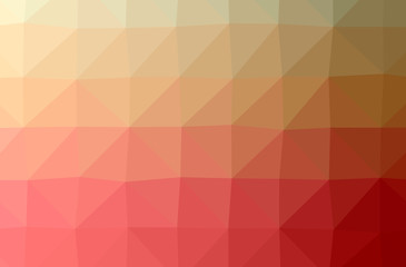 Illustration of abstract Orange, Pink, Red horizontal low poly background. Beautiful polygon design pattern.