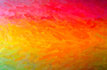Abstract illustration of orange, red, yellow Impressionist Impasto background