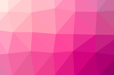 Fototapeta premium Illustration of abstract Pink horizontal low poly background. Beautiful polygon design pattern.