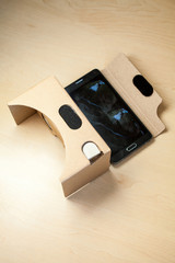 Virtual reality cardboard