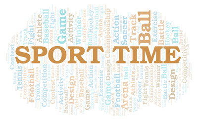 Sport Time word cloud.