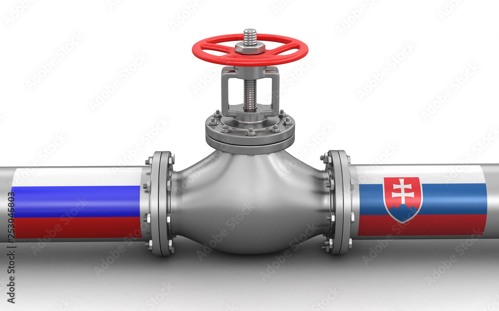Poster pipeline with flags. image with clipping path
