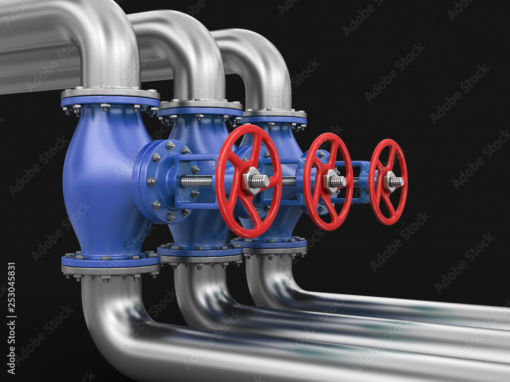 Poster pipeline. image with clipping path