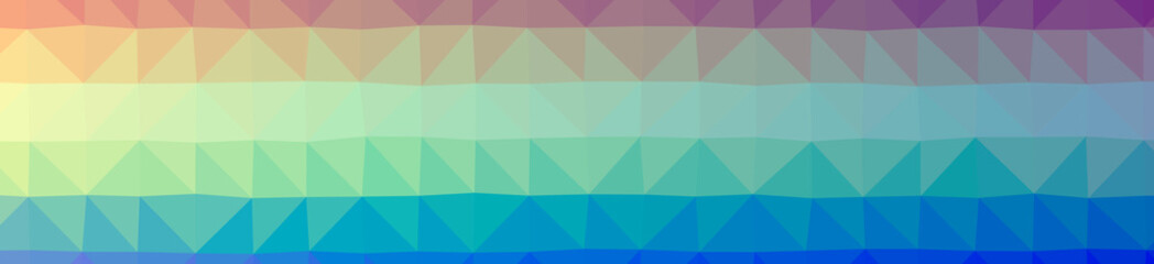 Illustration of abstract Blue, Red And Green banner low poly background. Beautiful polygon design pattern.