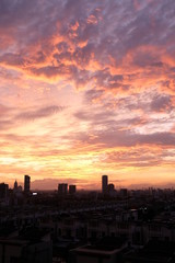Sunset over Jakarta