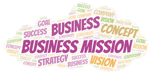 Business Mission word cloud.