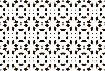 black and white vector ornamental design for ceramic tile design