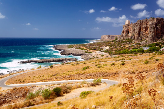 Belvedere bue marino, Timpone, Isolidda, San Vito lo Capo, Trapani, Italia