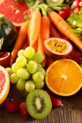 Naklejka na ściany i meble fruit and vegetable, health food care