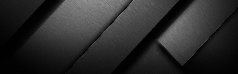 Dark gray background, brushed metal texture