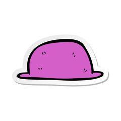 sticker of a cartoon hat