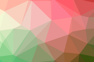 Illustration of abstract Orange, Pink, Red horizontal low poly background. Beautiful polygon design pattern.
