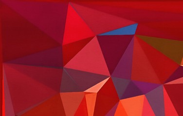Polygonal texture. Chaotic drawing on canvas triangles background. Abstract geometric art pattern. 