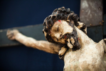 Old traditional wooden crucifix