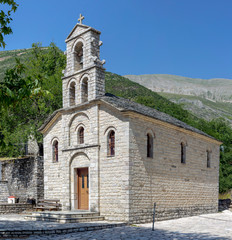 Fototapeta na wymiar Christian, Orthodox church close-up (Tzoumerka, Epirus, Greece)