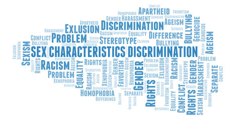 Sex Characteristics Discrimination - type of discrimination - word cloud.