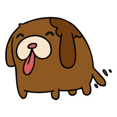 cartoon kawaii of a cute dog