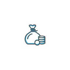 rich icon line design. Business icon vector illustration