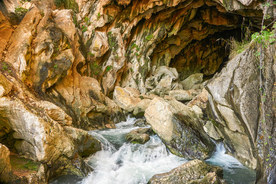 Cueva del Gato in Ronda, Malaga. Spain