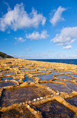 Salt Pans, Qbajjar Village, Gozo Island, Malta, Europe