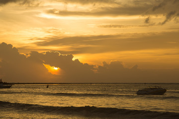 Sunset on the beach in Thailand