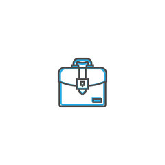 briefcase icon line design. Business icon vector illustration