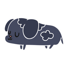cartoon kawaii of a cute dog