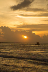 Sunset on the beach in Thailand