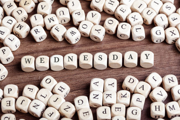 Wednesday, week day word on dice letters in chaos table