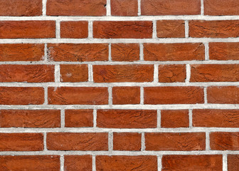 Obraz premium Red brick wall background.