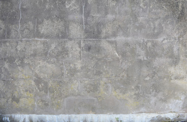Gray concrete wall, copy space, background
