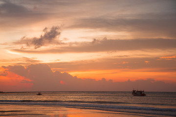 Sunset on the beach in Thailand