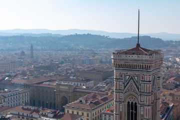 florence,tuscany/Italy 22 february 2019 :view from the top of the cathethal chapel