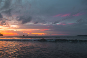Sunset on the beach in Thailand