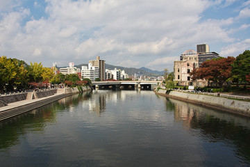 Fototapeta na wymiar Hiroshima, Atomic house, Japan