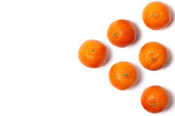 Tangerine or Mandarin. Isolated on White Background.