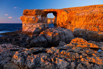 The Azure Window, Dwejra, Gozo Island, Malta, Europe