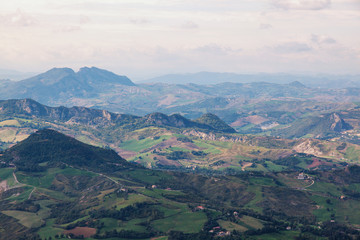 View from the top of the city of San Marino