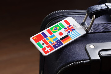 Global Foreign Countries Luggage Tag Travel Concept