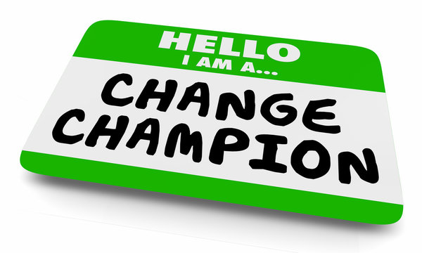 Change Champion Agent Name Tag 3d Illustration