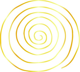 Golden Rough sketch of sinistral spiral pattern