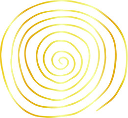 Golden Rough sketch of sinistral spiral pattern