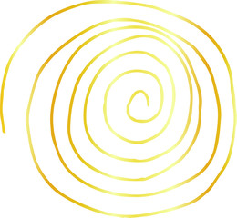Golden Rough sketch of spiral pattern