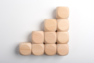 Growth Concept Blocks Isolated On White