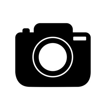 Photo camera icon in trendy flat isolated on white background symbol for web site, app vector illustration 