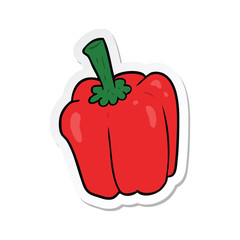 sticker of a cartoon pepper