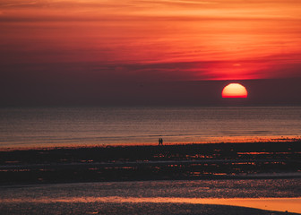 sunset at sea