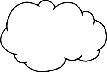 Rough sketch of a cloud type frame