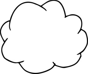 Rough sketch of a cloud type frame